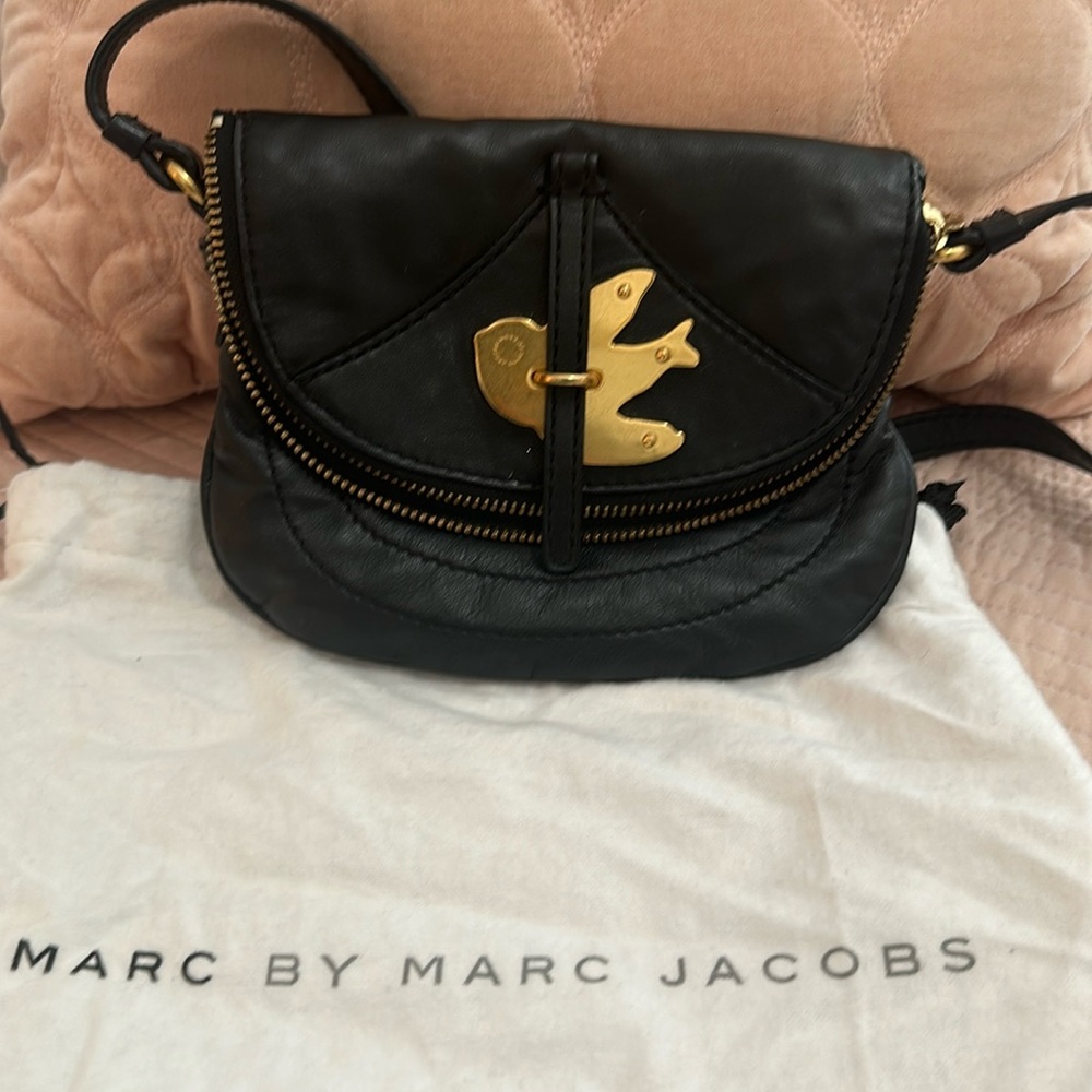 Marc By Marc Jacobs Petal To The Metal Black Cross Body Bag